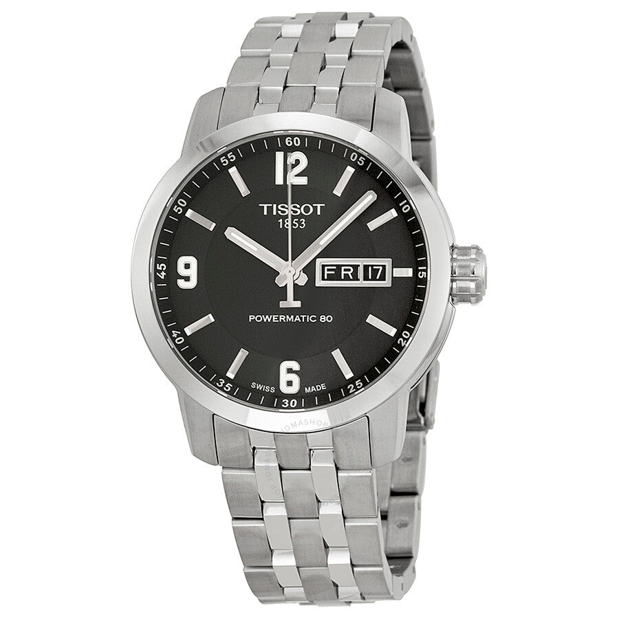 Tissot Powermatic 80 Black Dial Men's Watch T0554301105700 - Watches of America