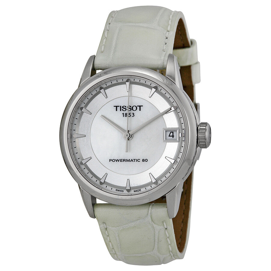 Tissot Powermatic 80 Mother of Pearl Dial Ladies Watch T0862071611100 - The Watches Men & Co