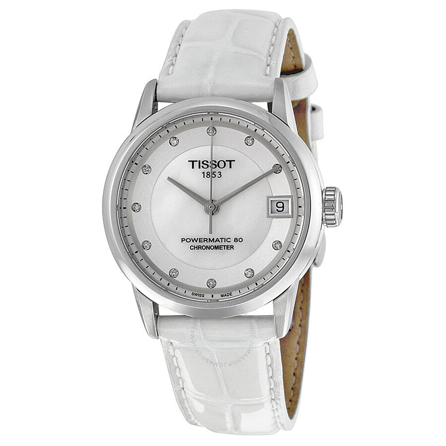 Tissot Powermatic 80 Mother of Pearl Dial Ladies Watch T0862081611600 - The Watches Men & Co