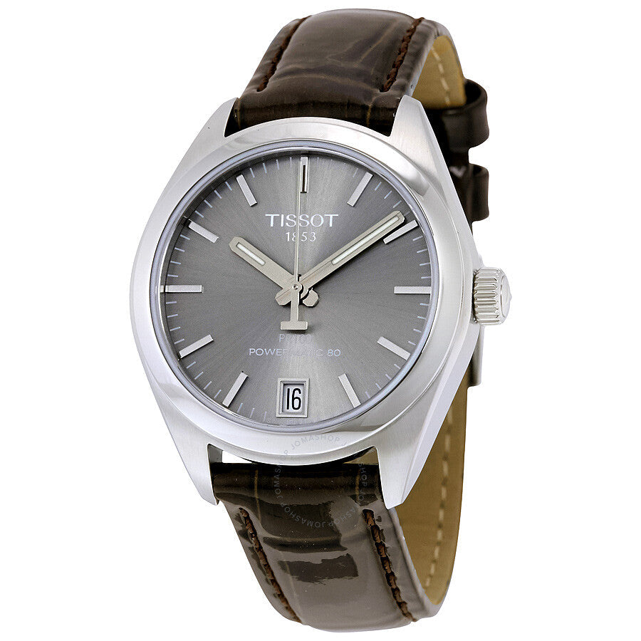 Tissot PR 100 Automatic Rhodium Dial Ladies Watch T101.207.16.071.00 - The Watches Men & Co