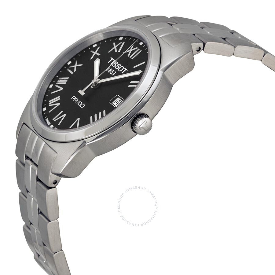 Tissot PR 100 Black Dial Bracelet Men's Watch T0494101105301 - The Watches Men & Co #2