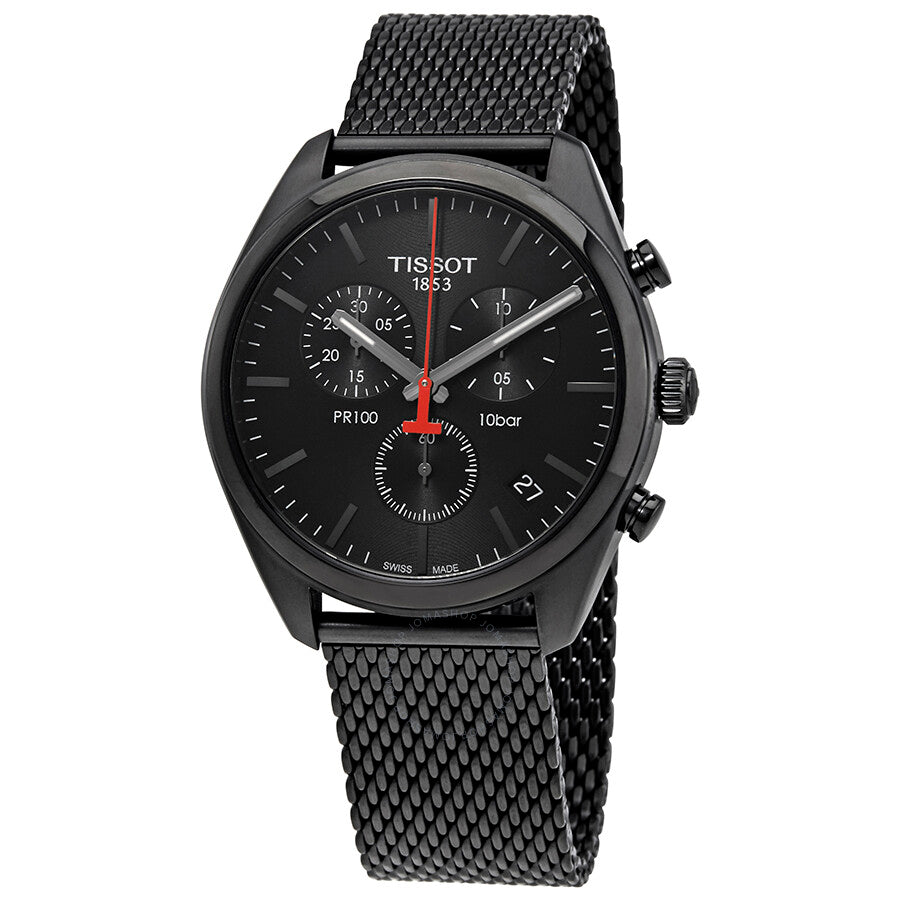 Tissot PR 100 Chronograph Black Dial Men's Watch T101.417.33.051.00 - The Watches Men & Co