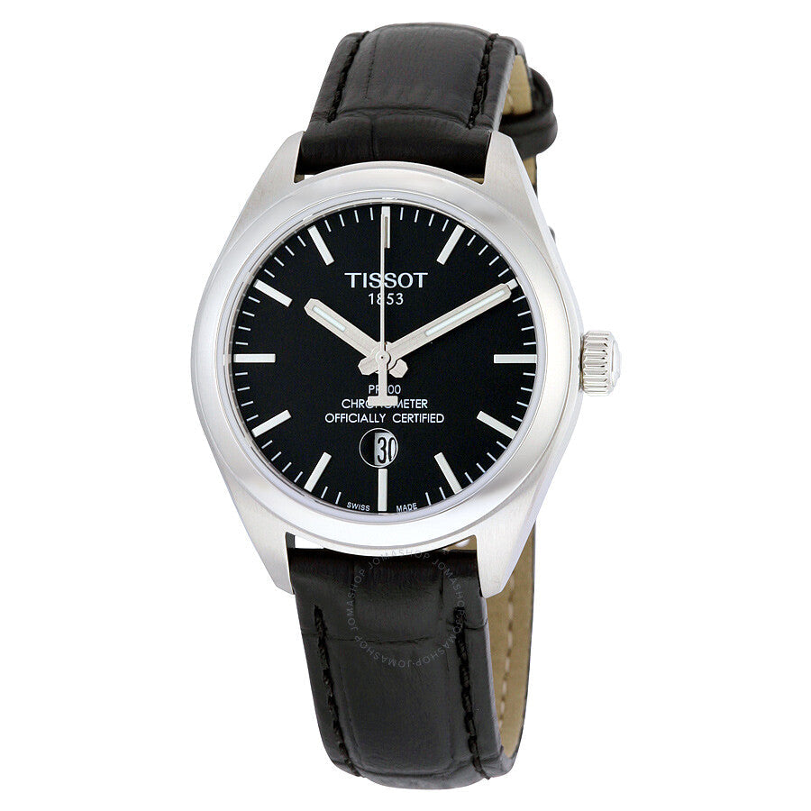 Tissot PR 100 Chronometer Black Dial Ladies Watch T101.251.16.051.00 - The Watches Men & Co