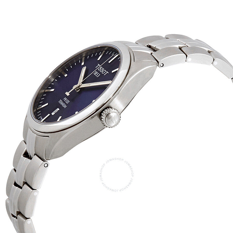 Tissot PR 100 Quartz Blue Dial Titanium Men's Watch T101.410.44.041.00 - The Watches Men & Co #2