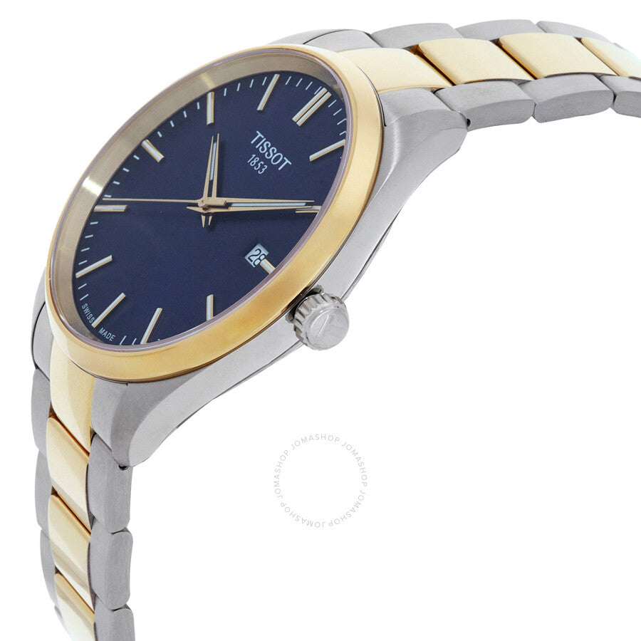 Tissot PR 100 Quartz Blue Dial Two-Tone Men's Watch T1504102204100