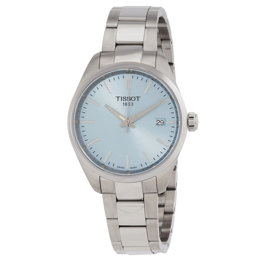 Tissot PR 100 Quartz Ice Blue Dial Ladies Watch T1502101135100 - Watches of America