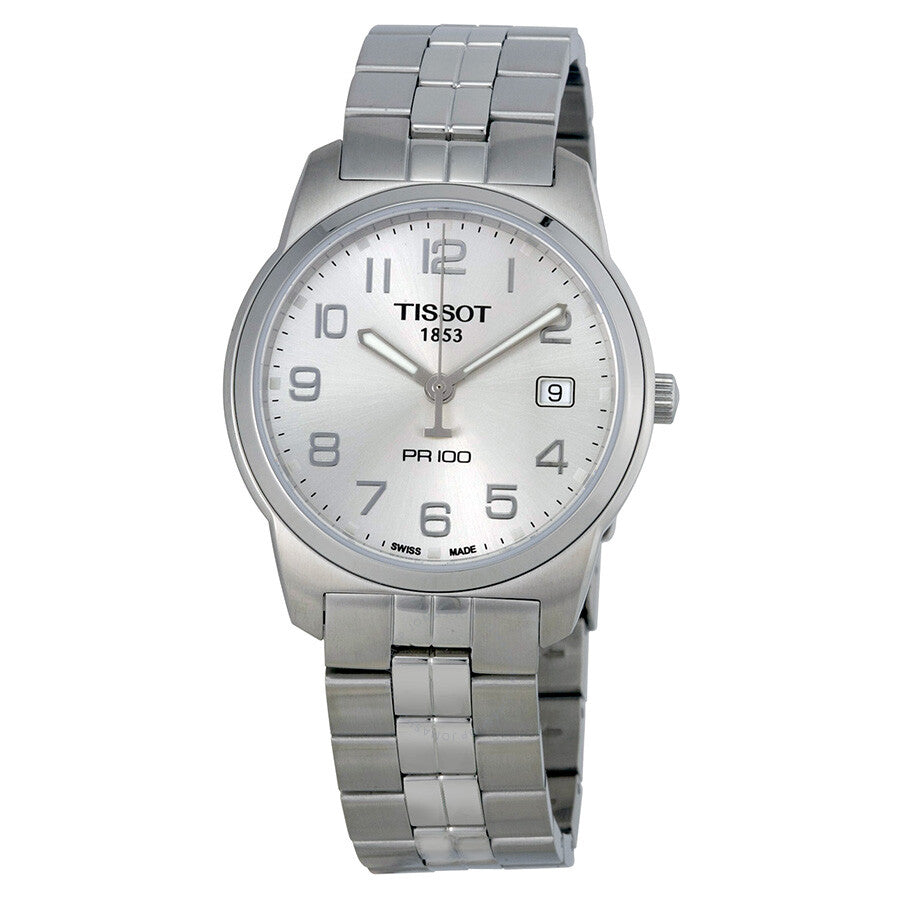 Tissot PR 100 Silver Dial Bracelet Men's Watch T0494101103201 - The Watches Men & Co