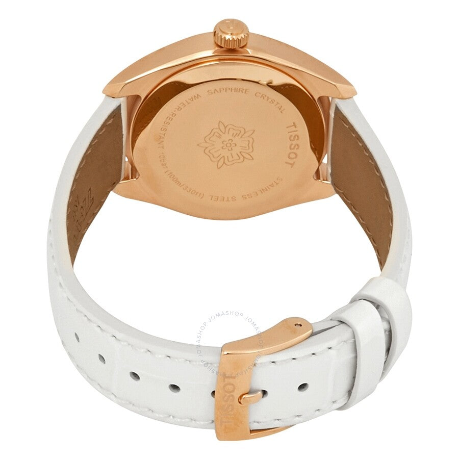 Tissot PR 100 Silver Dial Ladies Leather Watch T101.210.36.031.01 - The Watches Men & Co #3