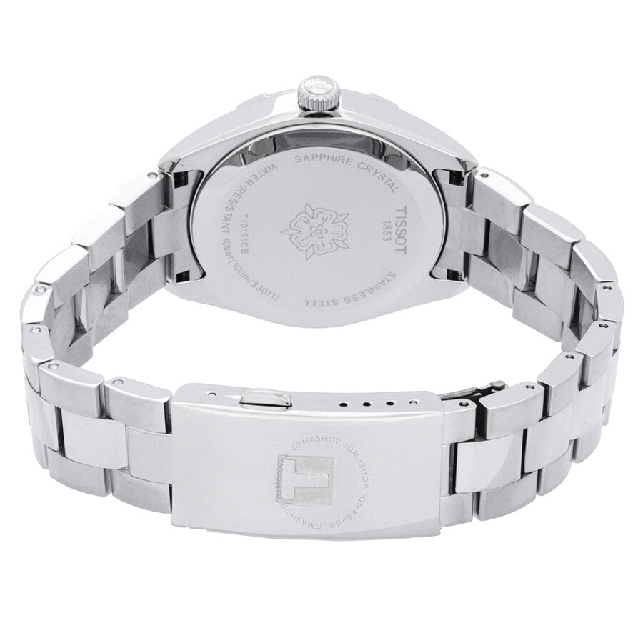 Tissot PR 100 Sport Chic Quartz Diamond White Mother of Pearl Dial Ladies Watch T101.910.11.116.00