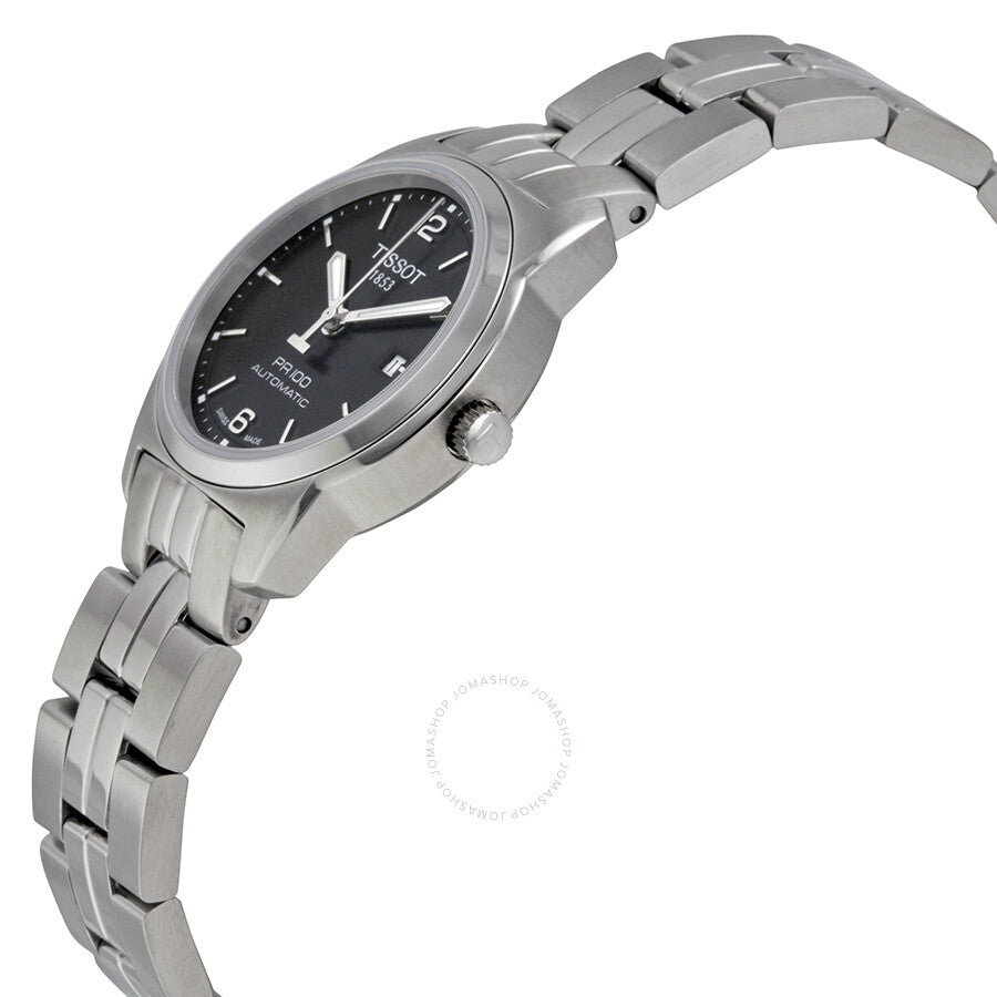 Tissot PR100 Automatic Black Dial Ladies Watch T0493071105700 - The Watches Men & Co #2