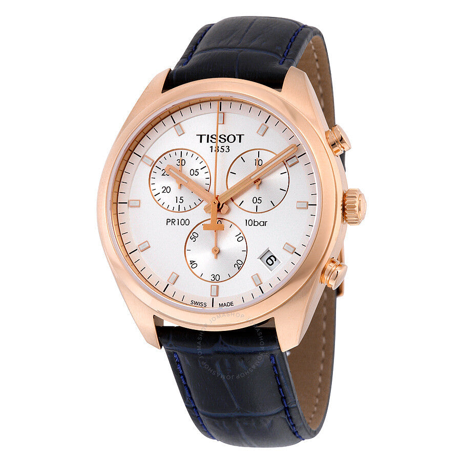 Tissot PR100 Chronograph Silver Dial Men's Watch T1014173603100 - The Watches Men & Co