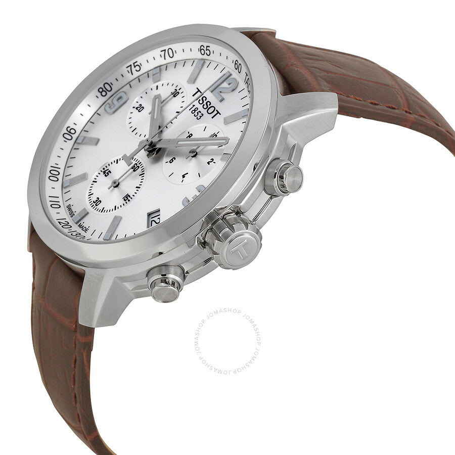 Tissot PRC 200 Chronograph Silver Dial Men's Watch T0554171603700 - The Watches Men & Co #2