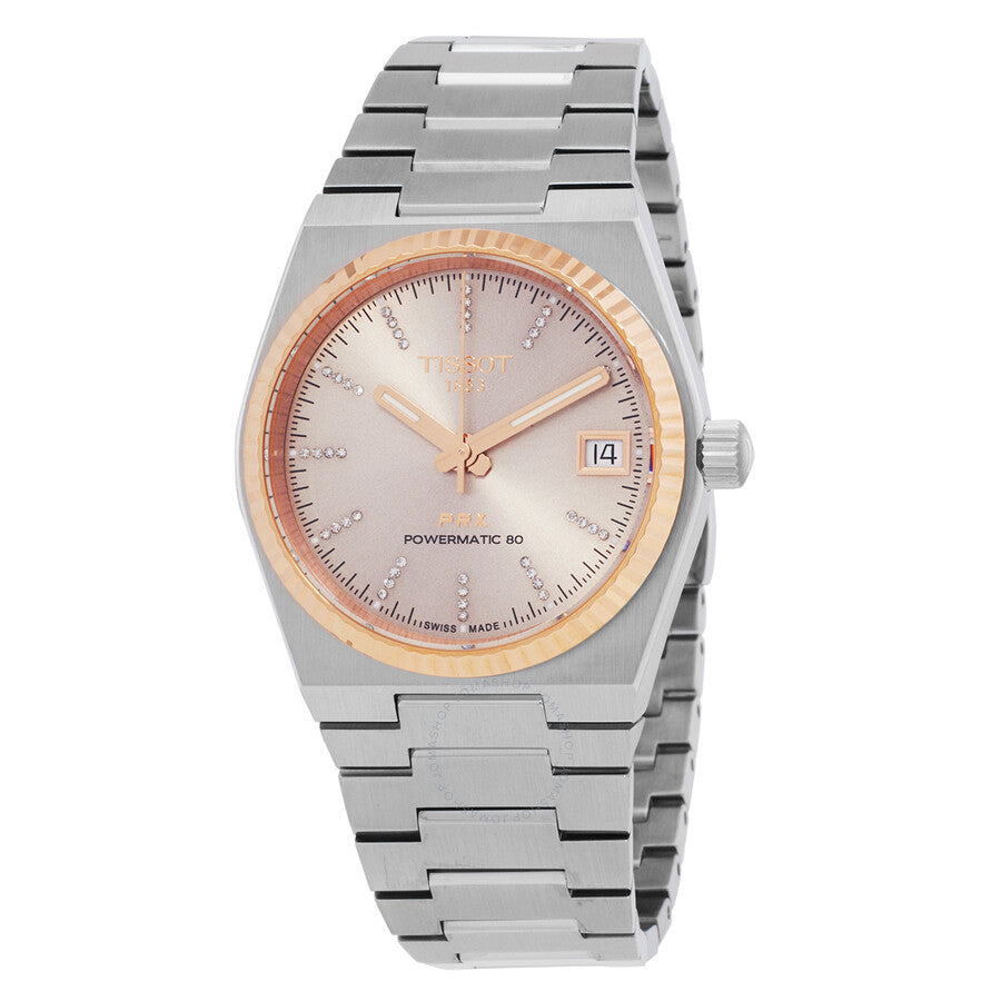 Tissot PRX Automatic Diamond Grey Dial Ladies Watch T931.207.41.336.00 - Watches of America