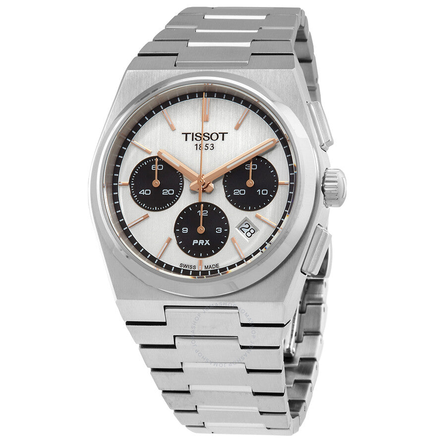 Tissot PRX Chronograph Automatic White Dial Men's Watch T1374271101100 - Watches of America