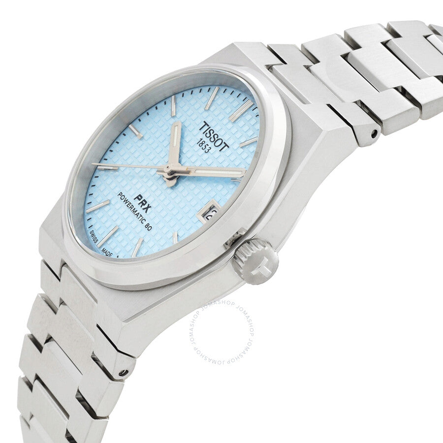 Tissot PRX Powermatic 80 Automatic Ice Blue Dial Ladies Watch T1372071135100