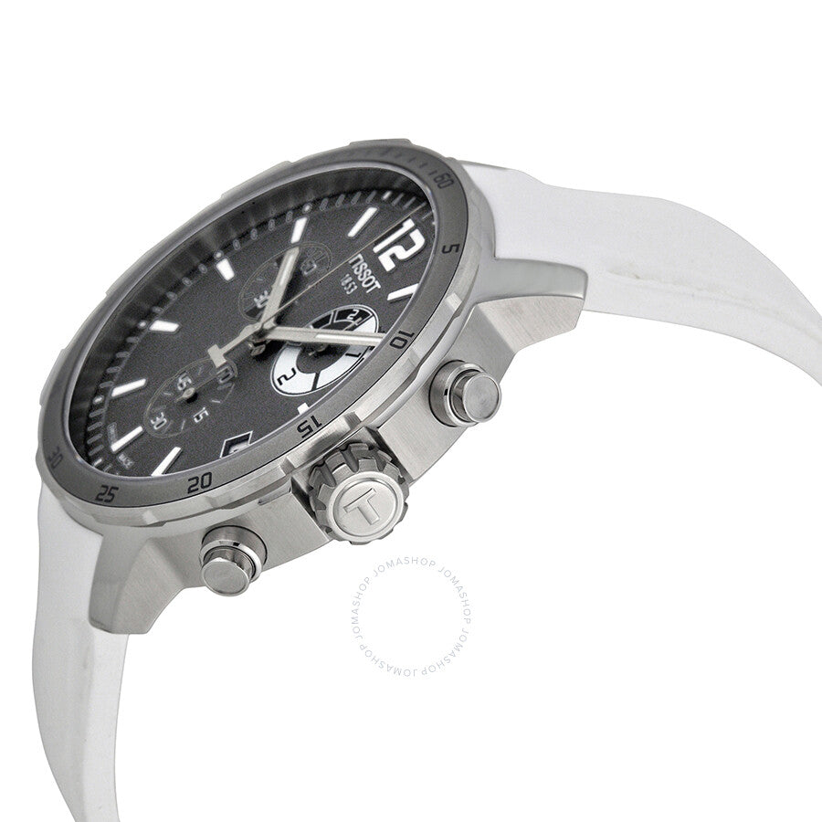 Tissot Quickster Grey Dial White Silicone Men's Watch T0954491706700 - The Watches Men & Co #2