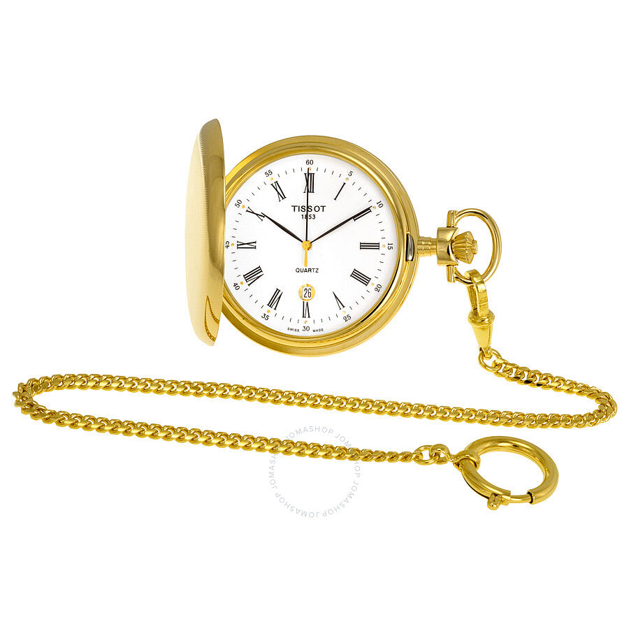 Tissot Savonnette White Dial Pocket Watch T83.4.553.13 - Watches of America