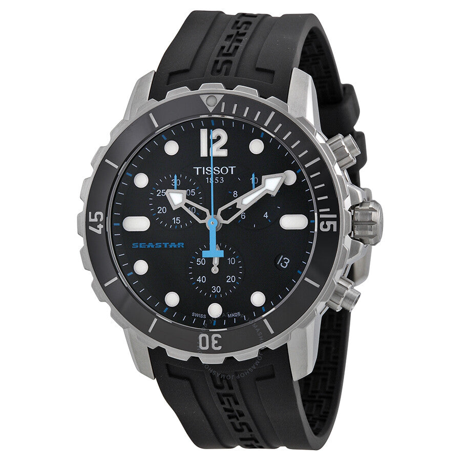 Tissot Seastar 1000 Chronograph Black Dial Men's Watch T0664171705700 - The Watches Men & Co