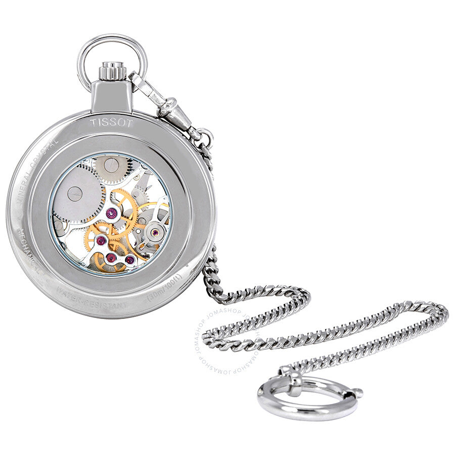 Tissot Skeleton Dial Hand Wound Pocket Watch T853.405.19.412.00 - The Watches Men & Co #3