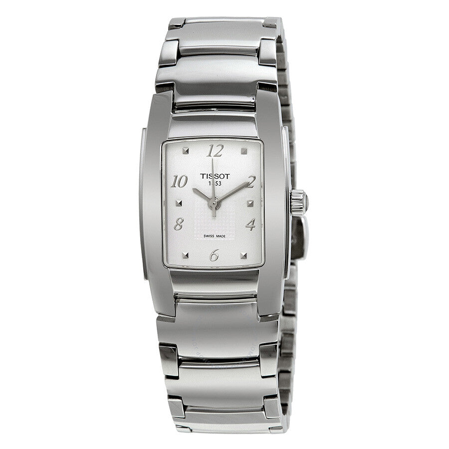 Tissot T-10 Silver Dial Stainless Steel Ladies Watch T073.310.11.017.00 - The Watches Men & Co