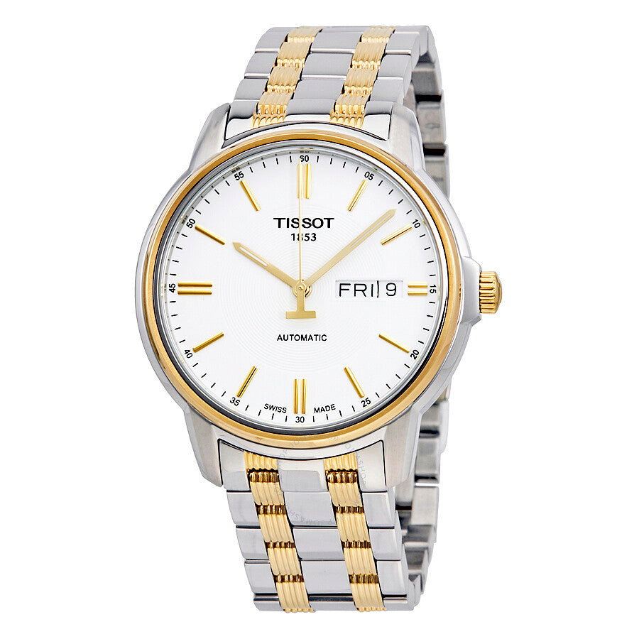 Tissot T-Classic Automatic III White Dial Men's Watch T0654302203100 - Watches of America