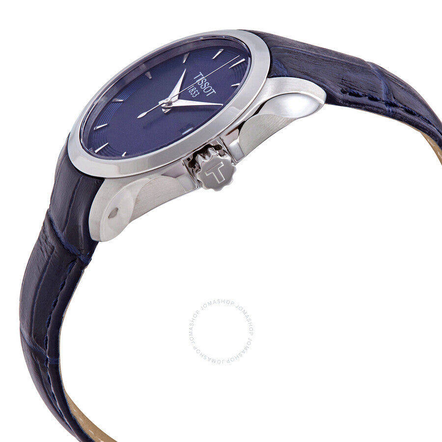 Tissot T-Classic Couturier Quartz Blue Dial Ladies Watch T035.210.16.041.00 - The Watches Men & Co #2