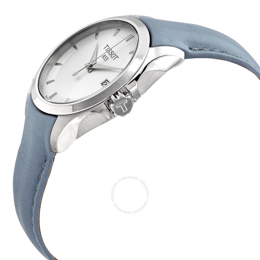 Tissot T-Classic Couturier Quartz Silver Dial Ladies Watch T035.210.16.031.02 - The Watches Men & Co #2