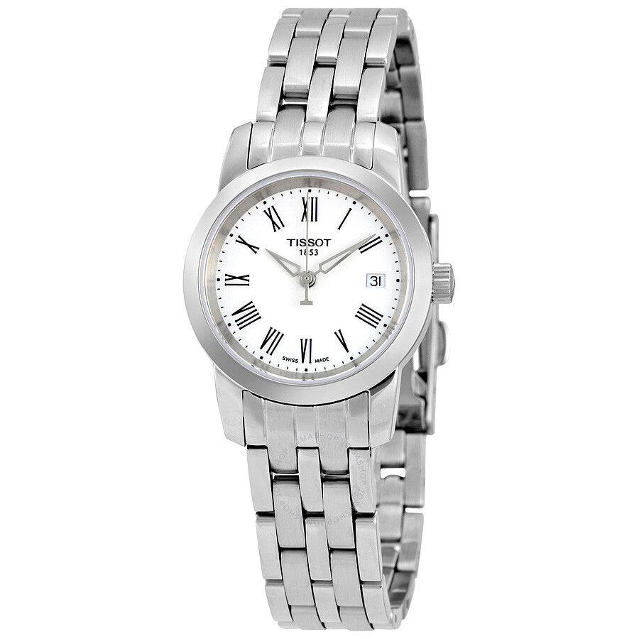 Tissot T-Classic Dream White Dial Ladies Watch T033.210.11.013.00 - The Watches Men & Co