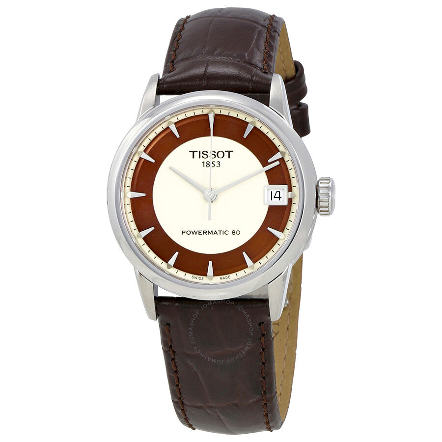 Tissot T-Classic Powermatic 80 Ivory Dial Ladies Watch T086.207.16.261.00 - The Watches Men & Co