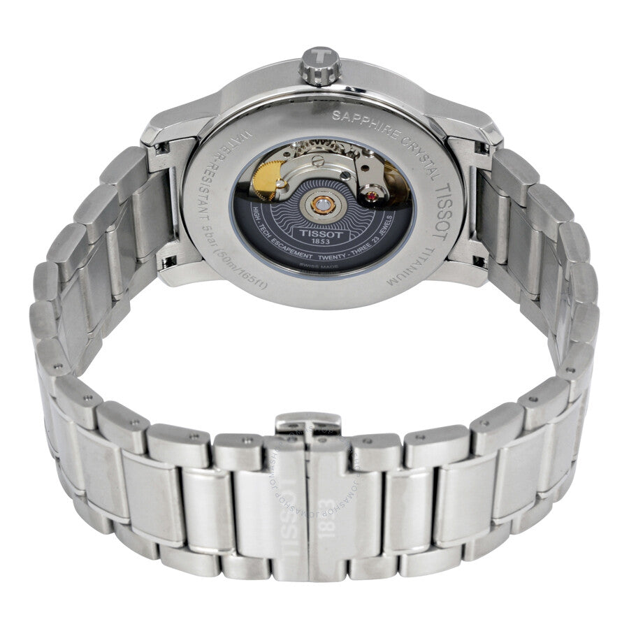 Tissot T-Classic Titanium Automatic Black Dial Men's Watch T0874074405700 - The Watches Men & Co #3