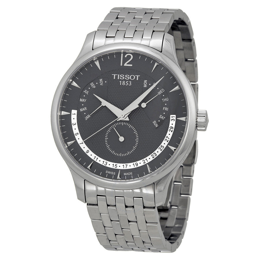 Tissot T-Classic Tradition Perpetual Calendar Men's Watch T0636371106700 - The Watches Men & Co