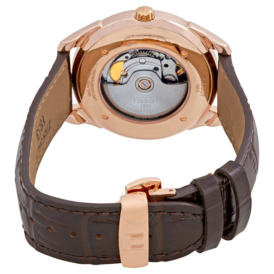 Tissot T-Gold Automatic 18kt Rose Gold Men's Watch T920.407.76.038.00 - The Watches Men & Co #3