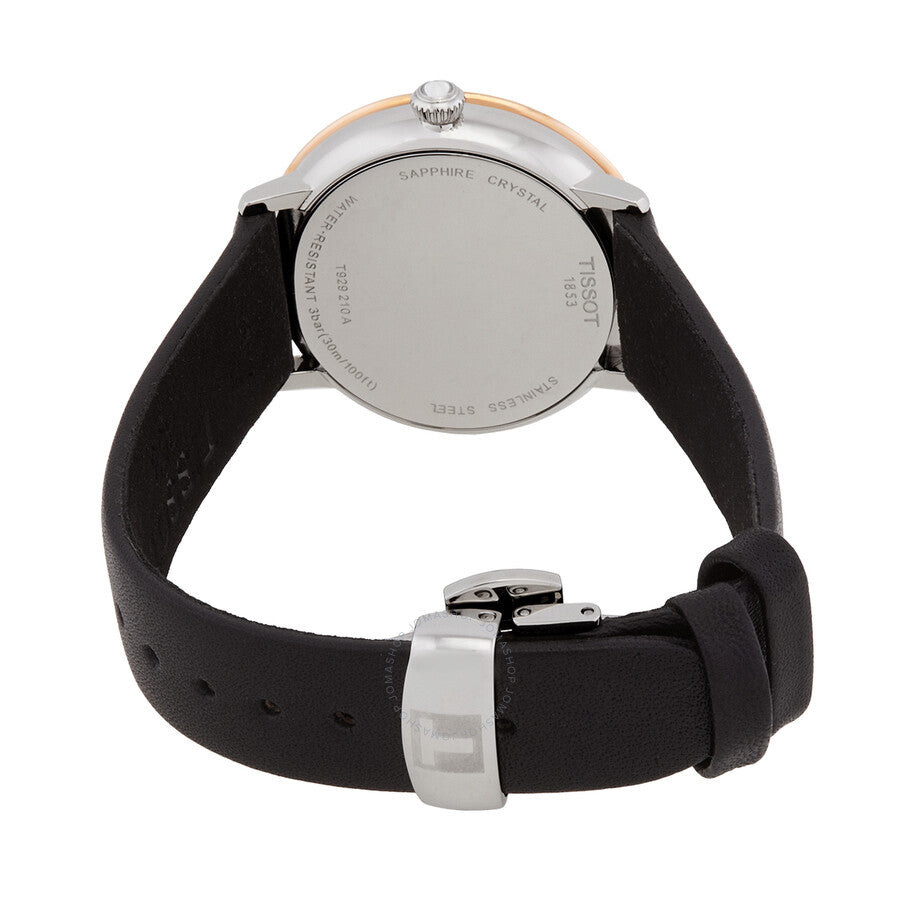 Tissot T-Gold Quartz Black Dial Ladies Watch T929.210.46.051.00