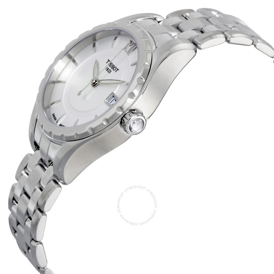 Tissot T-Lady Silver Dial Stainless Steel Ladies Watch T0722101103800 - The Watches Men & Co #2