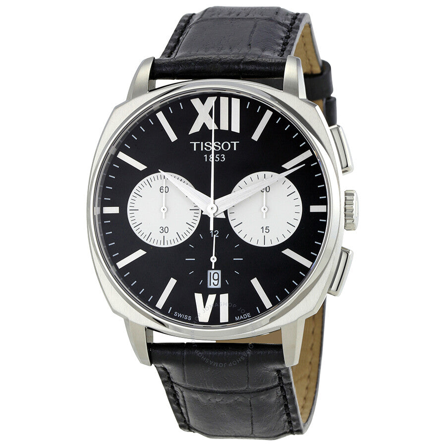 Tissot T-Lord Automatic Chronograph Black Dial Men's Watch T0595271605800 - The Watches Men & Co