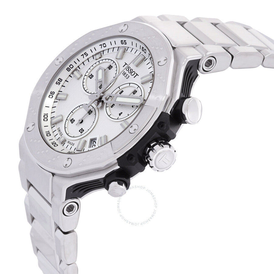 Tissot T-Race Chronograph Quartz Silver Dial Men's Watch T1414171103100