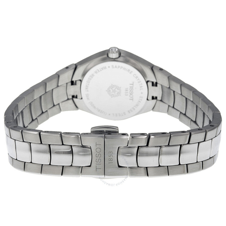 Tissot T-Round Pink Mother of Pearl Dial Ladies Watch T0960091115100 - The Watches Men & Co #3