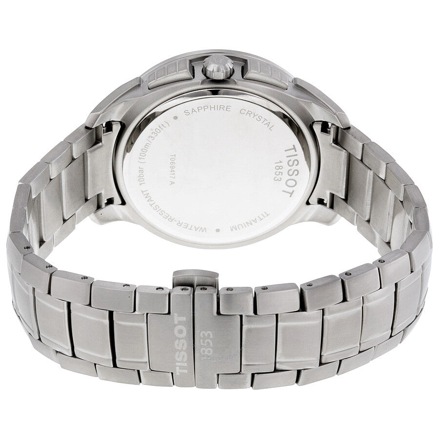 Tissot T-Sport Titanium Chronograph Blue Dial Men's Watch T0694174404100 - The Watches Men & Co #3
