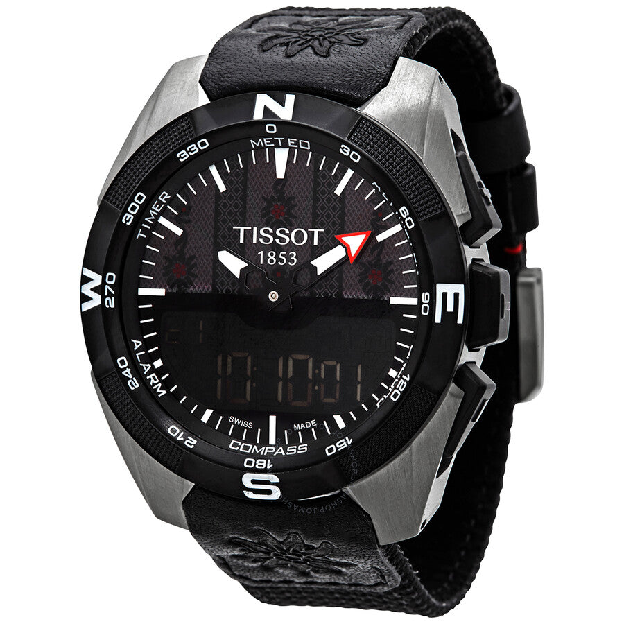 Tissot T-Touch Solar Quartz Analog-Digital Black Dial Men's Watch T0914204605103 - The Watches Men & Co