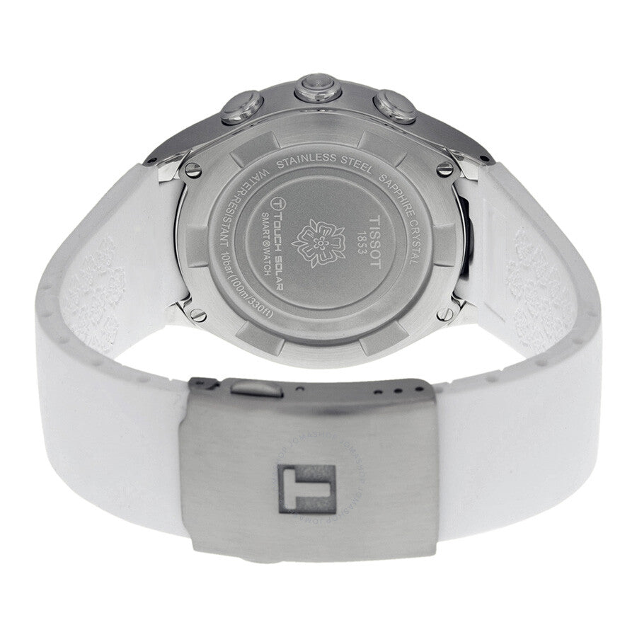 Tissot T-Touch Solar White Dial White Rubber Ladies Watch T0752201701700 - The Watches Men & Co #3