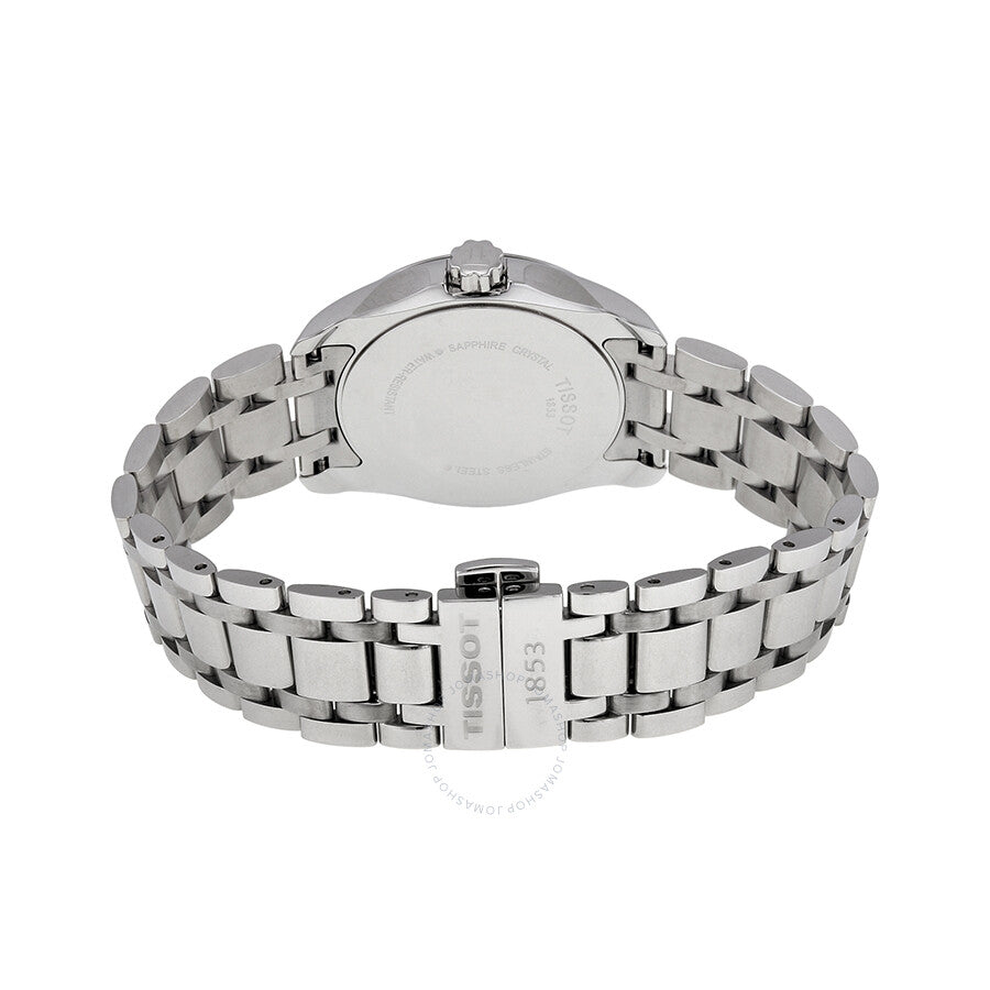 Tissot T-Trend Couturier White Dial Ladies Watch T0352101101100 - The Watches Men & Co #3
