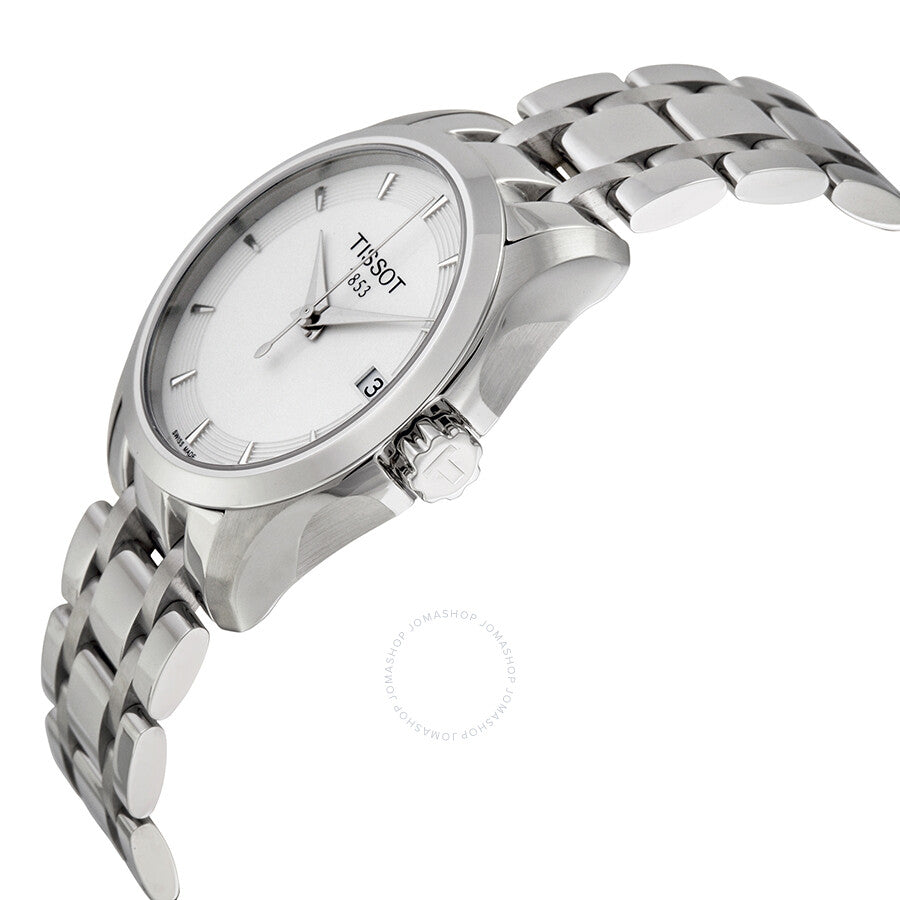 Tissot T-Trend Couturier White Dial Ladies Watch T0352101101100 - The Watches Men & Co #2