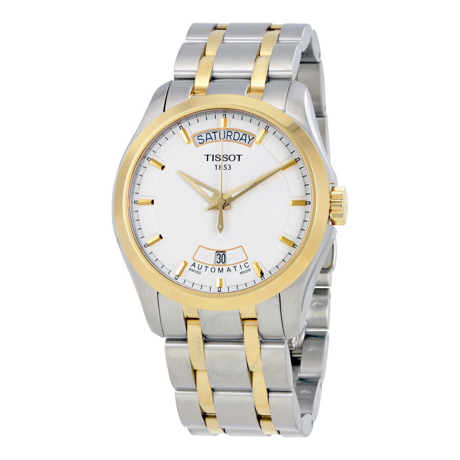Tissot T-Trend Couturier  White Dial Men's Watch T0354072201100 - The Watches Men & Co