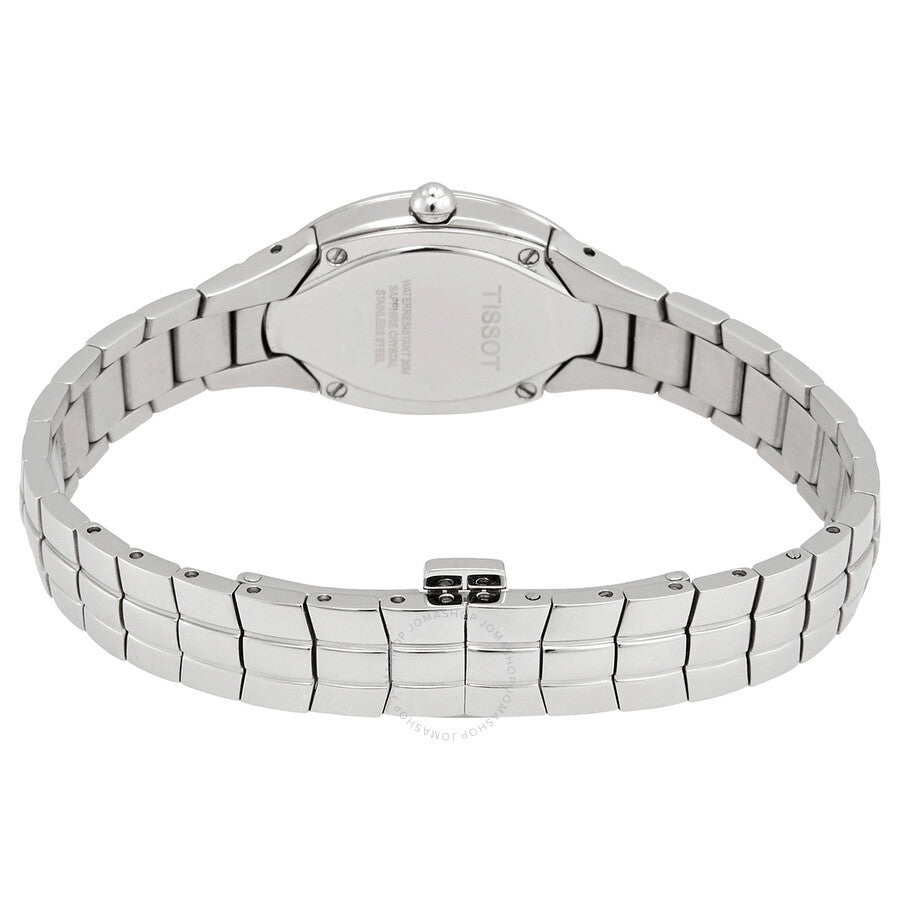 Tissot T-Trend Oval-T Sapphire Steel Ladies Watch T47.1.585.31 - The Watches Men & Co #3
