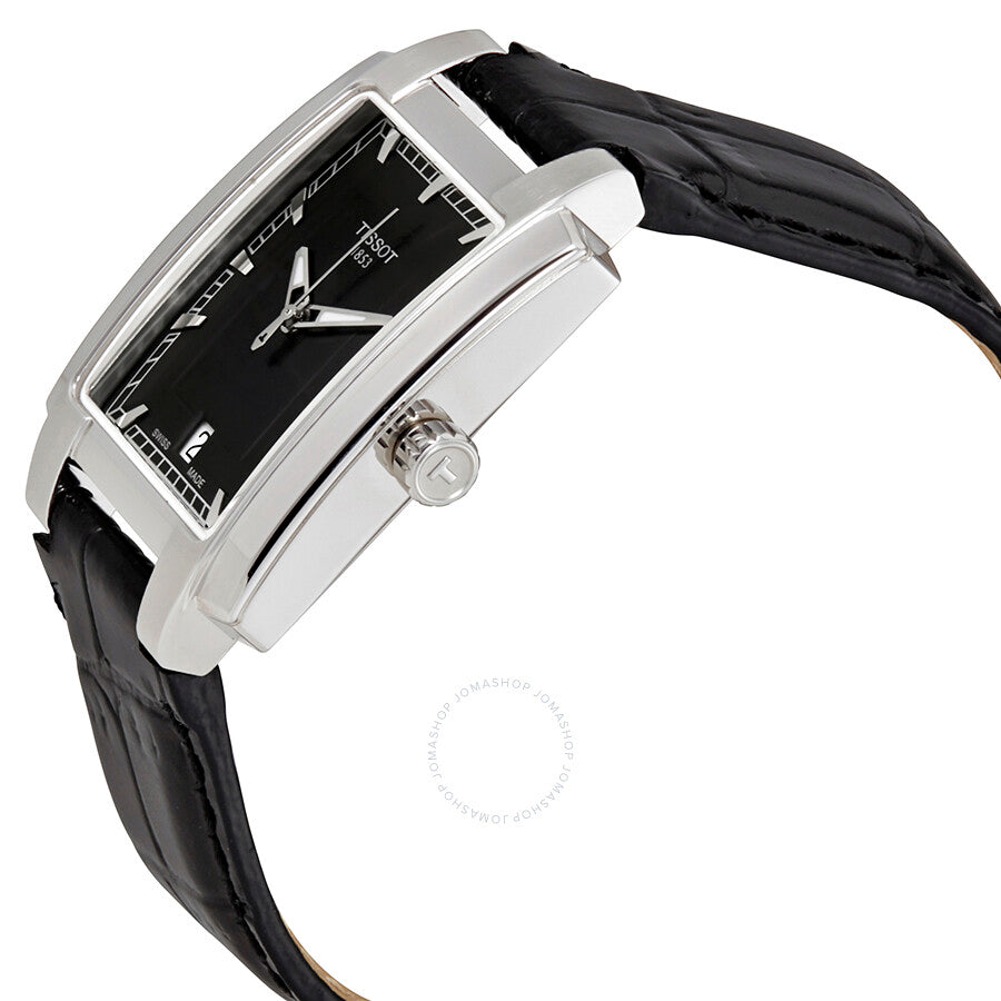 Tissot T-Trend TXL Black Dial Black Leather Ladies Watch T061.310.16.051.00 - The Watches Men & Co #2