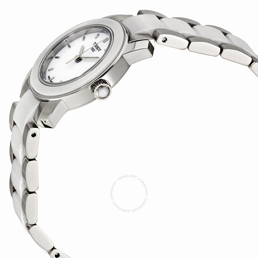 Tissot T-Trend White Ceramic Ladies Watch T0642102201100 - The Watches Men & Co #2