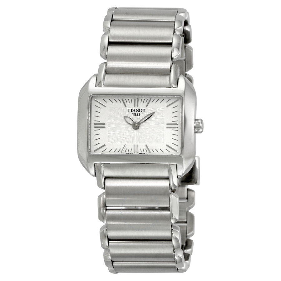 Tissot T-Wave Silver Dial Stainless Steel Ladies Watch T0233091103100 - The Watches Men & Co