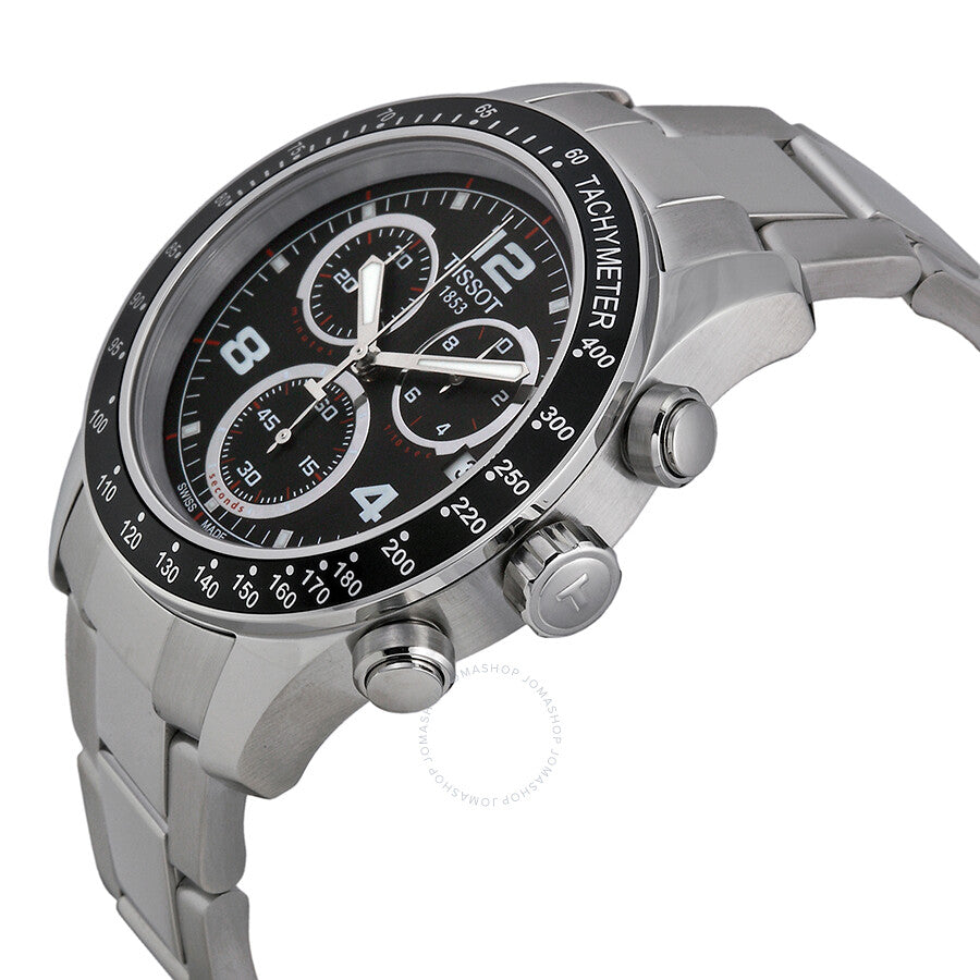 Tissot V8 Chronograph Black Dial Men's Watch T0394171105702 - The Watches Men & Co #2
