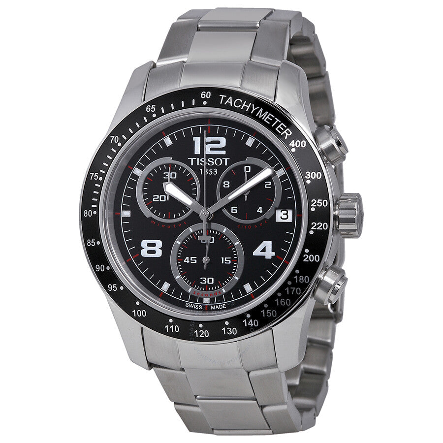 Tissot V8 Chronograph Black Dial Men's Watch T0394171105702 - The Watches Men & Co