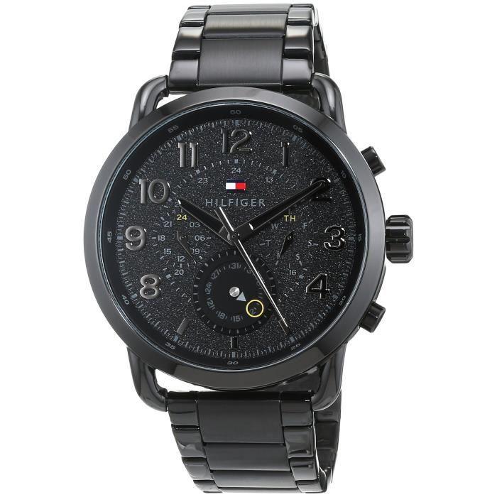 Tommy Hilfiger Reloj cronógrafo para hombre con esfera negra 1791423